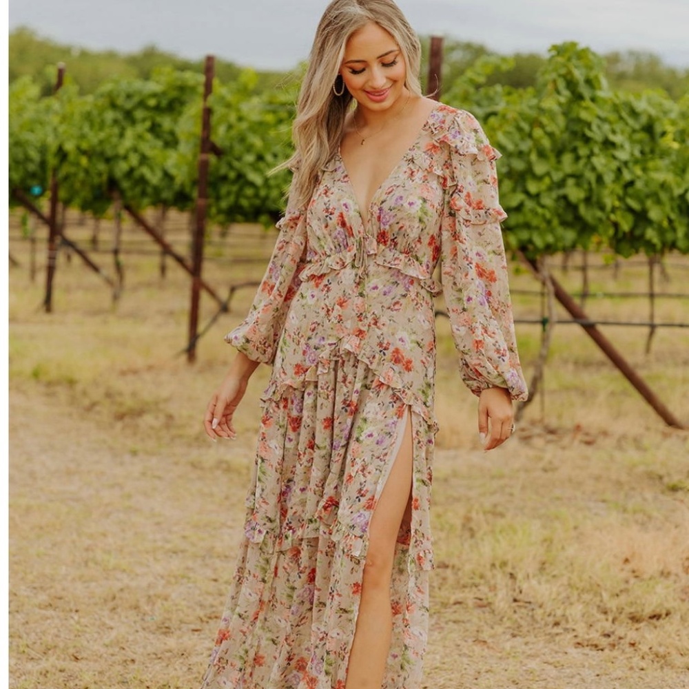 Buddy love vintage floral maxi dress